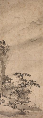 Landschap met zeilboot