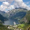 Geiranger Fjord - Noorwegen van Jeffrey van Hulst
