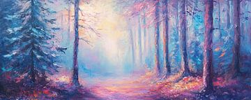 Whispering Wilderness van Abstract Schilderij
