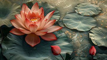 Lotusbloem van Egon Zitter