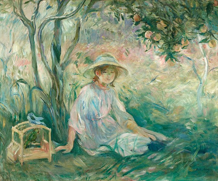 Unter dem Orangenbaum (Sous l'oranger), Berthe Morisot von Meesterlijcke Meesters