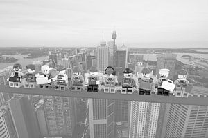 Lunch atop a skyscraper Lego edition - Sydney