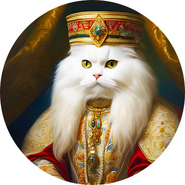 Fantasie Perzische kat ook wel de Pers kat genoemd in Traditionele Perzische kleding en sieraden-6 van Carina Dumais