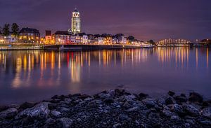 Skyline Deventer bij nacht
