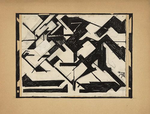 Reijer Stolk, Horseman, pen in black, pencil, 1920 by Atelier Liesjes