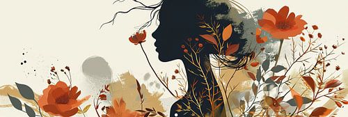 Herbstsilhouette | Modernes Porträt