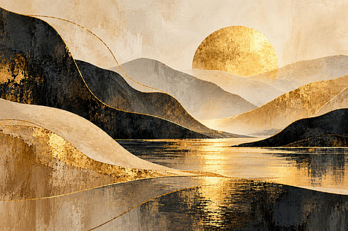 Golden Serenity – De schoonheid van eenvoud