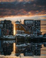 Reitdiephaven au coucher du soleil