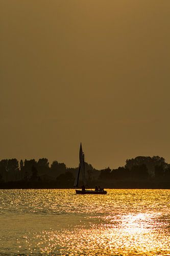 Sailing at sunset