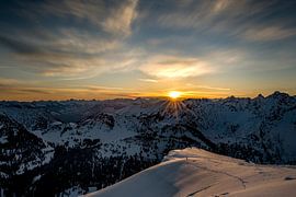 Sunrise in the Alps by Manuel Gratl