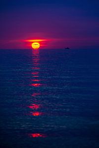 Sonnenuntergang über dem Meer