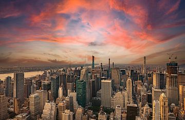 Skyline van New York City, Verenigde Staten van Amerika van Patrick Groß