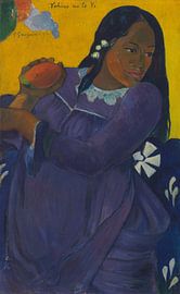 Woman with mango, Paul Gauguin - 1892