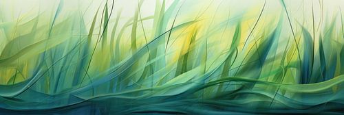 Abstract surreal grass background
