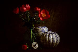 Nature morte avec une pivoine