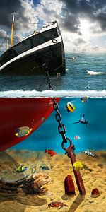 Über und unter dem Wasser