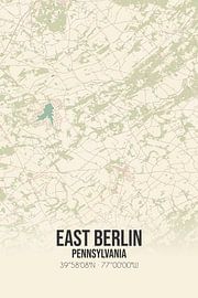 Vintage map of East Berlin (Pennsylvania), USA. by Prints of Place