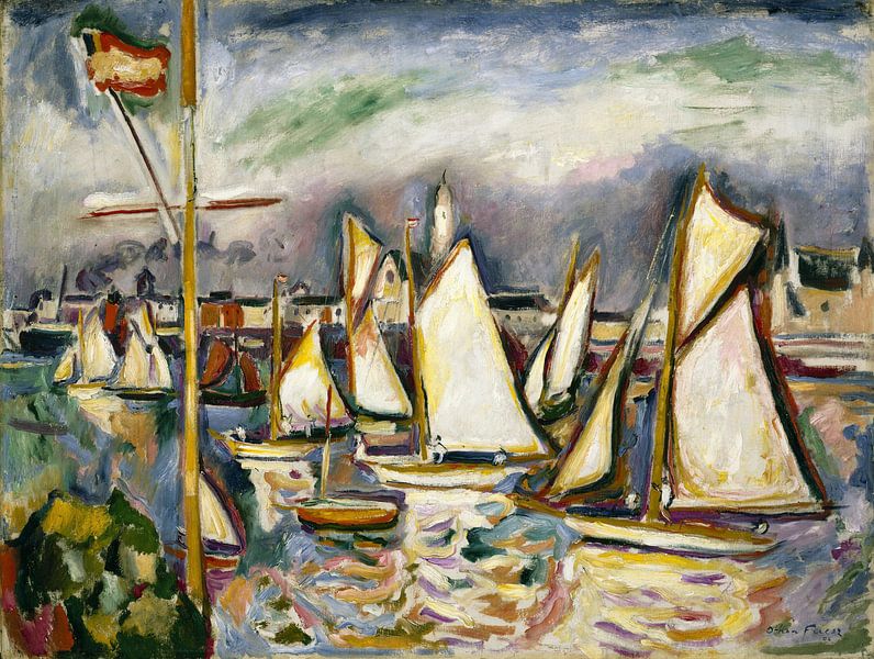 Die Regatta in Antwerpen - 1906 von Atelier Liesjes