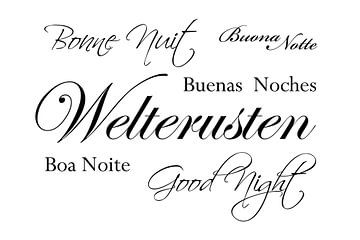 Tekst | Welterusten | Wit van Sandra Hazes