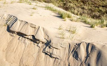 Ligne de sable sur la côte sur Percy's fotografie