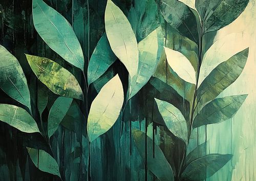 Bladkunst | Gestileerde Groentinten