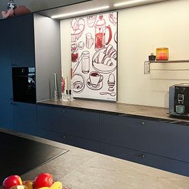 Customer photo: Quiet Mornings with Coffee & Pastries by Daniella Perera Studio, on ArtFrame