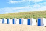 Strandhuisjes op het Noordzee strand van Sjoerd van der Wal Fotografie thumbnail