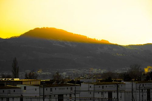 Zonsondergang in rapperswil
