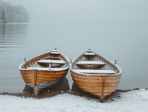 Liberté hivernale au large de la côte istrienne