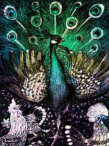 Pfau - Regenbogen Edition
