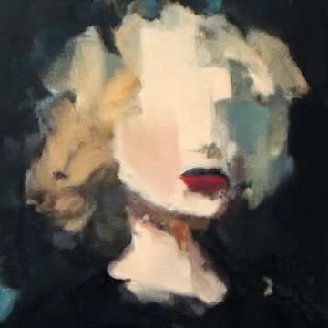 Abstract portret "Marilyn" van Carla Van Iersel