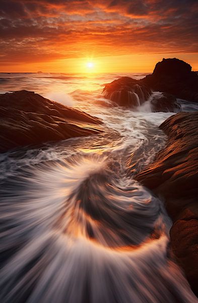 Goldene Stunde am Meer von fernlichtsicht
