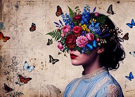 A Surreal Portrait Of A Young Woman