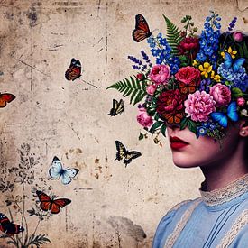 A Surreal Portrait Of A Young Woman by Artkreator