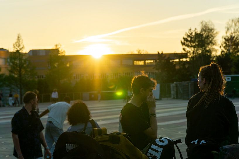 Sunset Rotterdam by H.E Bellakoud