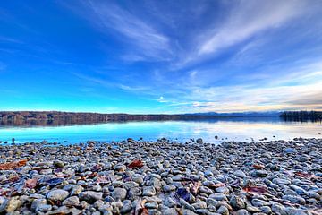 Lijnen aan de horizon - Lake Starnberg van Roith Fotografie
