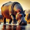 Hippo by Digital Art Nederland