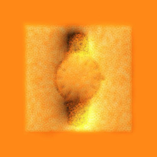 Abstract Stijl Rondjes in het Oranje