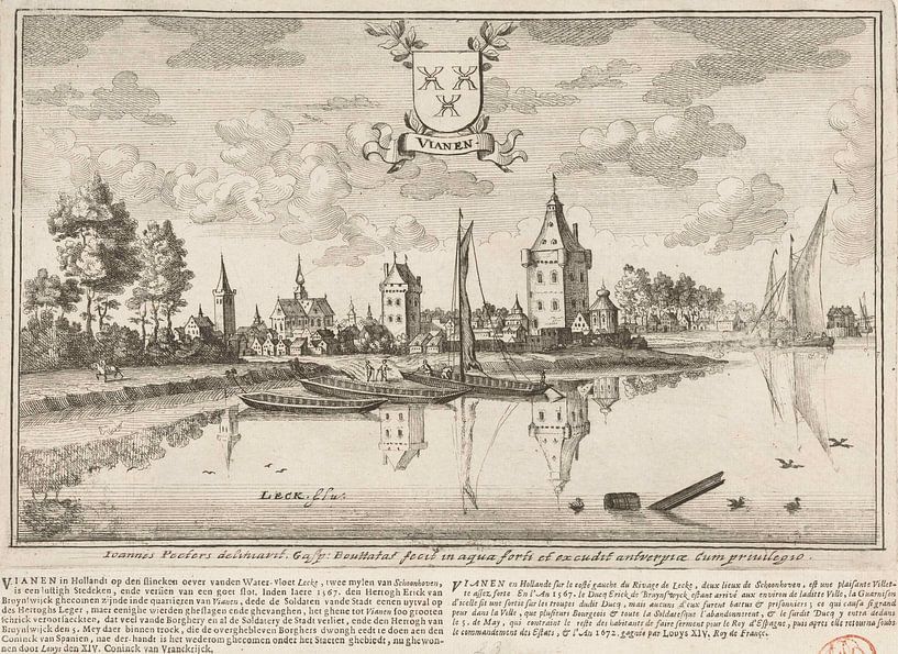 Ansicht von Vianen Vianen, Gaspar Bouttats, 1675 von Atelier Liesjes