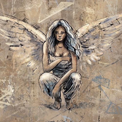 Engel in aarde tinten