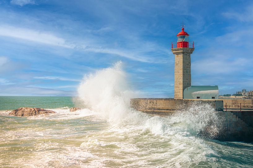 Leuchtturm Felgueiras in Porto von Patrick Löbler