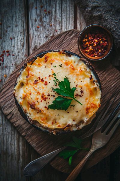 Deftige Kartoffelauflauf mit Kräutern von Poster Art Shop