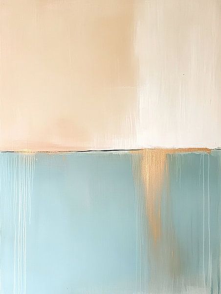 Turquoise abstrait par Zen et Plus