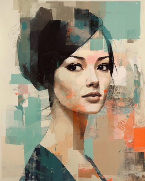 Moderne collage met een vleugje vintage van Studio Allee