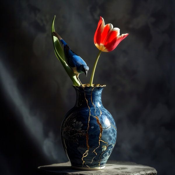 Vase Kintsugi 5 par DNH Expressions