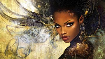 Black woman by Frank Heinz