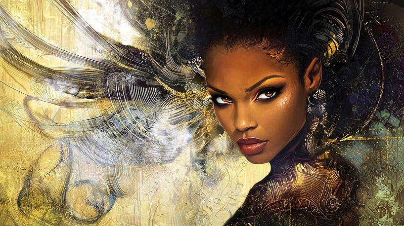 Black woman by Frank Heinz