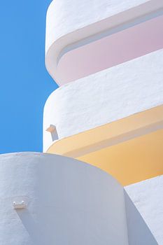 Architecture Art déco avec des sols colorés