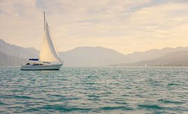 Sailing boat on Lake Attersee