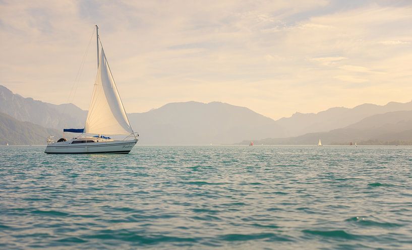 Segelboot am Attersee von Silvio Schoisswohl